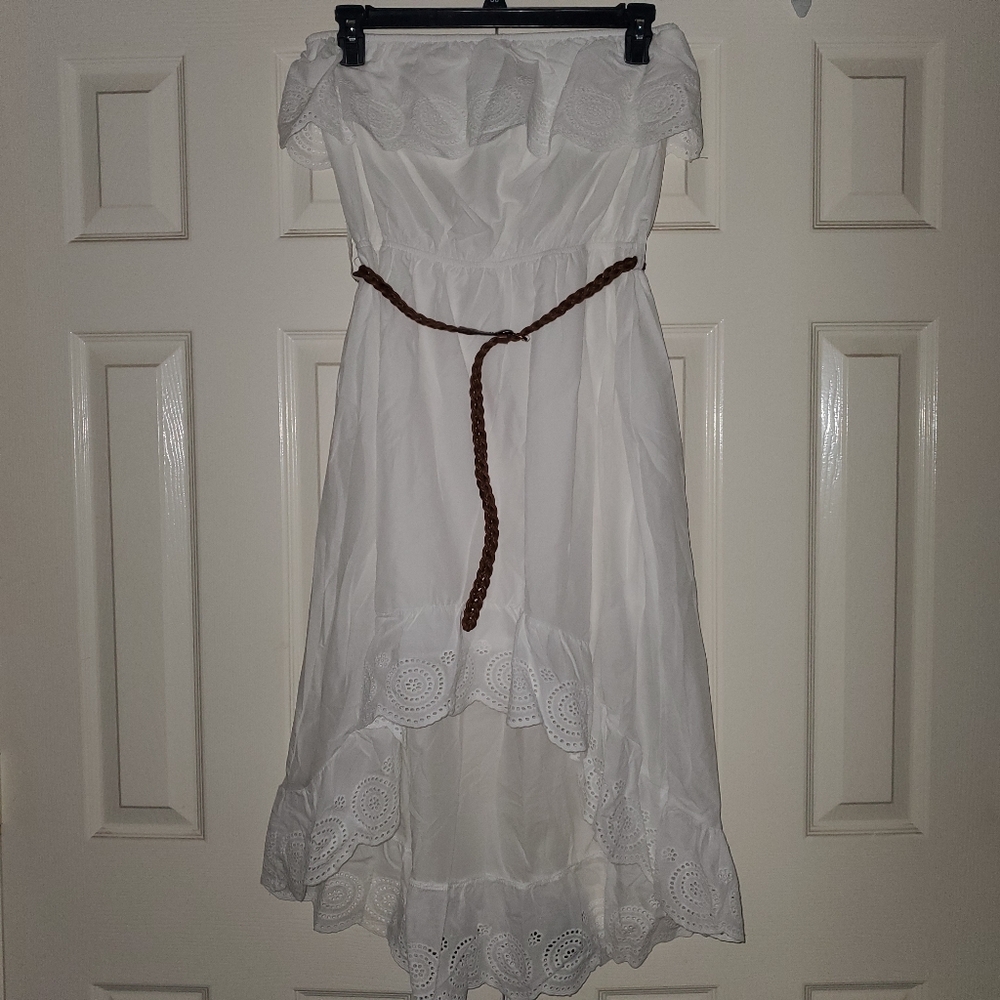 Rue 21 • XL • White Strapless High-Lo Dress